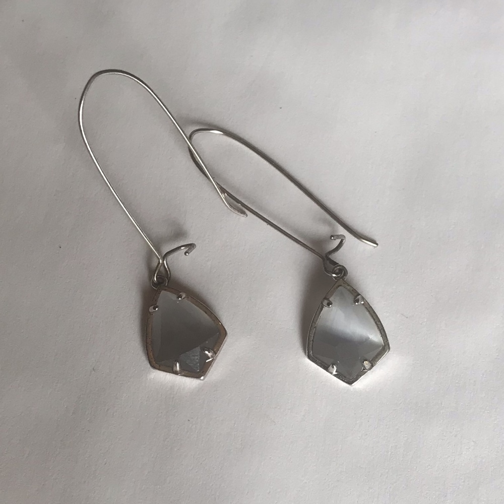 Slate & Silver Carrine Drop Earrings